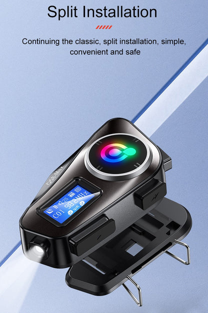 Capacete de motocicleta Q58 Max Bluetooth Intercom IP65 à prova d'água Distância de intercomunicação de 500 metros Compartilhamento de música mista em várias cenas