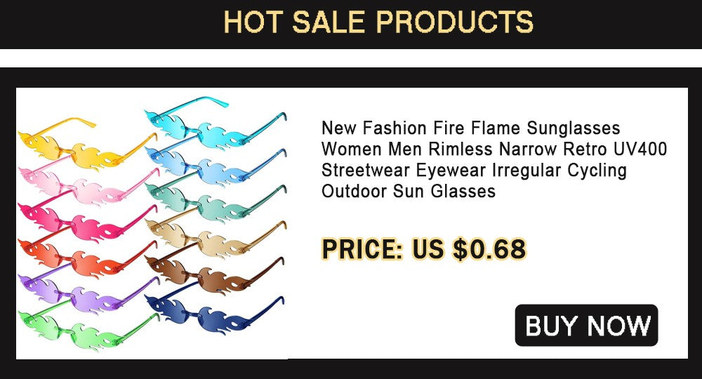 Rimless Square Sunglasses Women Men Luxury Brand Designer Popular Travel Driving Metal Leopard Head Sun Glasses Shade Eyewear