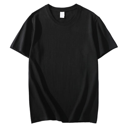 Solid Color T-shirt 8 Colors 2023 New Short Sleeve Men's/Women's Heavy Pound 220g Cotton White Crewneck Loose Top S-4XL