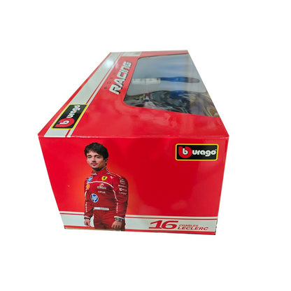 Novo 1:18 Bburago Ferrari 2025 F1 Sf-25 Hamilton #44 Leclerc #16 Liga Miniatura Die-Casting Modelo de Carro Presentes Brinquedos Personalizados Ornamento
