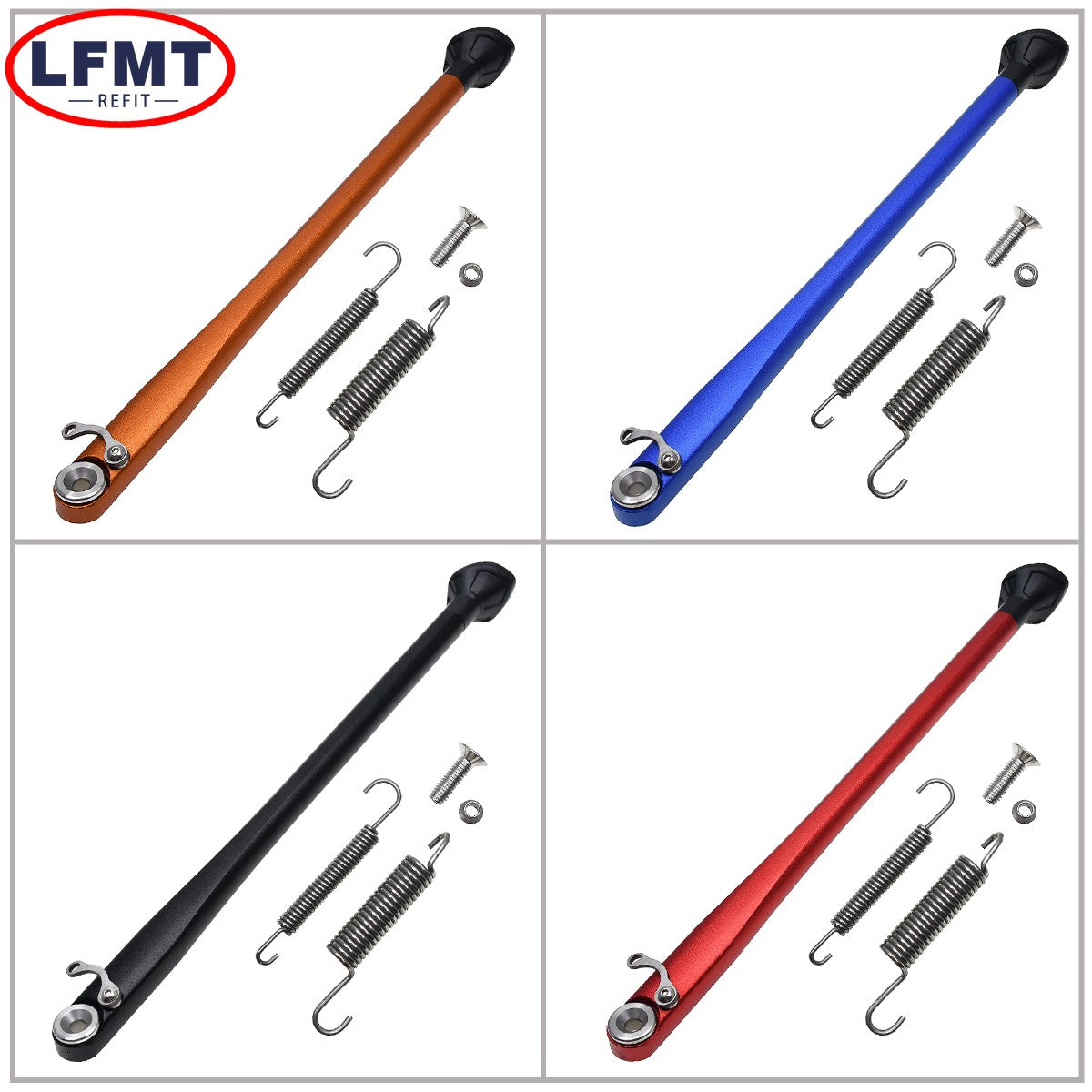 Cavalete Lateral de Moto com Kit de Mola para KTM XC XCW XCF XCFW EXC EXCF 2008-2023 para Husqvarna TE FE TX FX FS 2012-2023