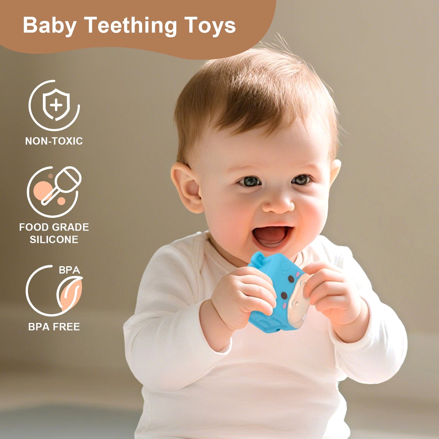 Brinquedos de blocos de montar de silicone macio para bebês Cubo 3D de animais brinquedos de empilhar Brinquedos sensoriais educativos Montessori para bebês Brinquedos de banho