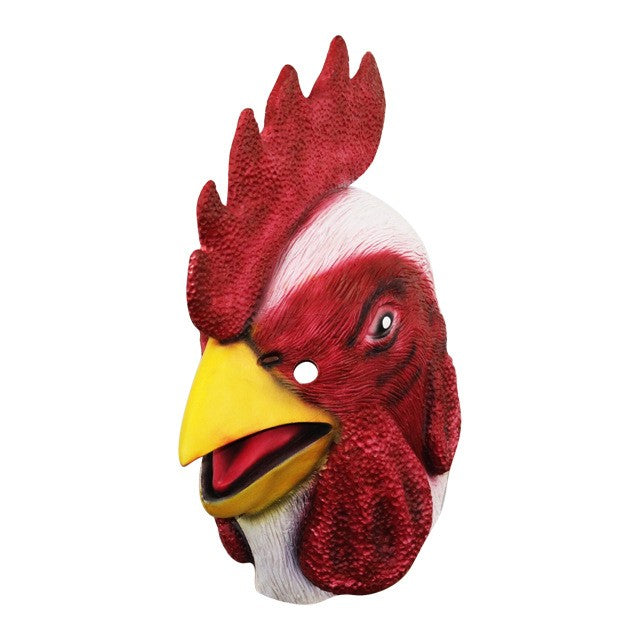Halloween Latex Mask Adult Richard Rooster Mask Hotline Miami Game Props 3D Realistic Plush Rooster Head Cosplay Animal Mask