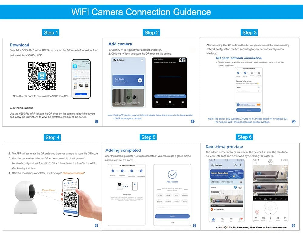 V380 Pro 12MP  Solar WIFI IP Camera CCTV Two Lens Three Screen Auto Tracking Outdoor 6K Security Surveillance PTZ Camera