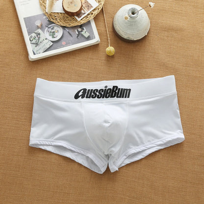 Men's simple underwear milk silk comfortable sports boxers AUSSIEBUM-M218