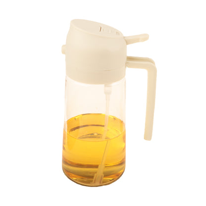 Garrafa Dispensadora de Óleo de 470ml para Cozinha, Dispensador de Azeite 2 em 1 e Pulverizador de Óleo, Garrafa Pulverizadora de Azeite para Cozinhar