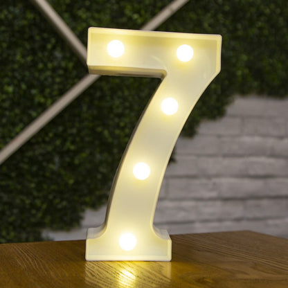 Alphabet Letter LED Lights Luminous Number Lamp Battery Warm Night Light for Home Wedding Birthday Christmas Party Decoration