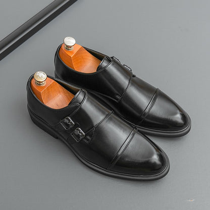 Brand New Men's Pointed Comfortable Business Banquet Oxford Shoes Fashion Spring Men's Breathable Casual Wedding Leather Shoes