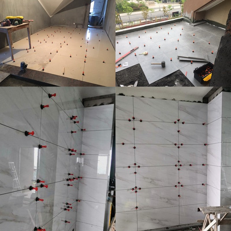51 Peças Nivelador de Pisos com Clips Espaçadores Kit de Nivelamento de Azulejos de Porcelana e Cerâmica Ferramentas de Construção para Fixação de Parede