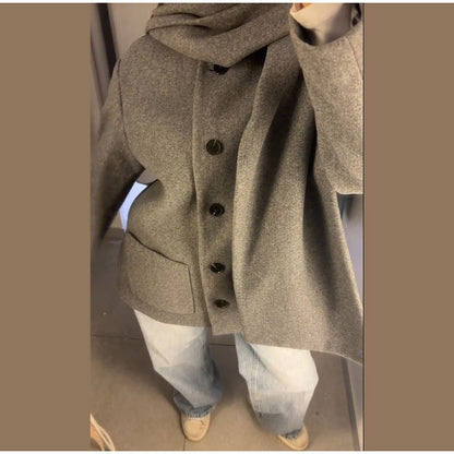 Fashion British Style Trench Coat with Detachable Scarf Women's Single Breasted Long Sleeve Jacket 2025 Winter Classic Outerwear