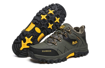 Botas de Neve Masculinas de Inverno Impermeáveis de Couro Tênis Super Quentes Botas Masculinas Botas de Caminhada ao Ar Livre Sapatos de Trabalho Tamanho 39-47