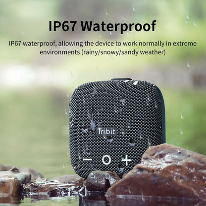 Tribit StormBox Micro 2 Caixa de Som Bluetooth Portátil 90dB Som Alto Graves Profundos IP67 à Prova D'água Pequena Caixa de Som para Acampamento Alça Embutida