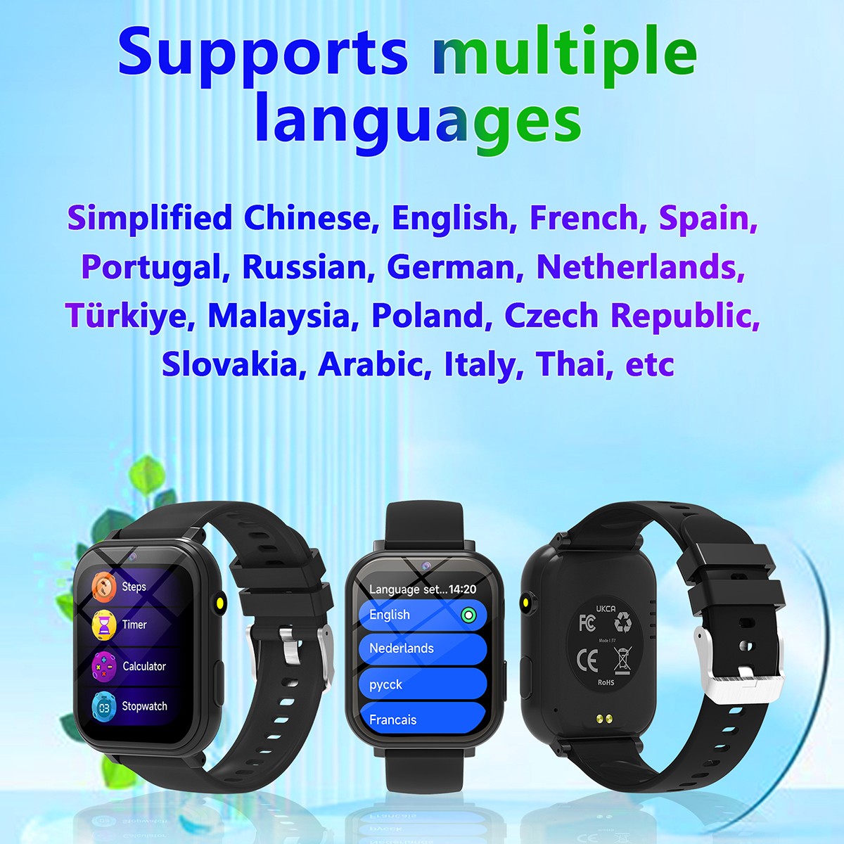 New Fashion Smart Watch For Children Games HD Screen Camera Flashlight Sleep Monitor Alarm Kids Birthday Holiday Gift Boy Girl