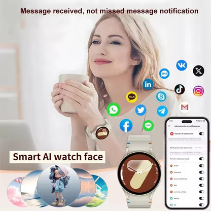 2025 New Watch 7 Classic GPS Sports Smartwatch1.5inch AMOLED HD Screen Voice Assistant Bluetooth Call Smart Watch For Men Women