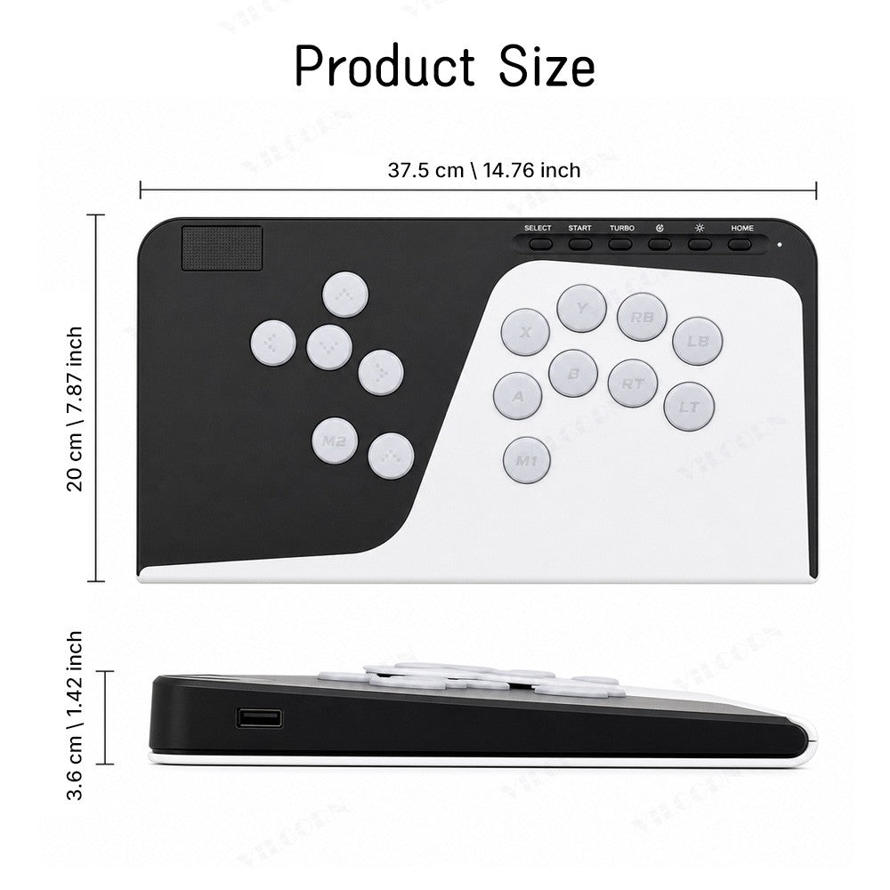 Leverless Arcade Fighting Controller All Button Gamepad For PC PS3 PS4 Switch XBOX Joystick For Hitbox Style Fight Stick