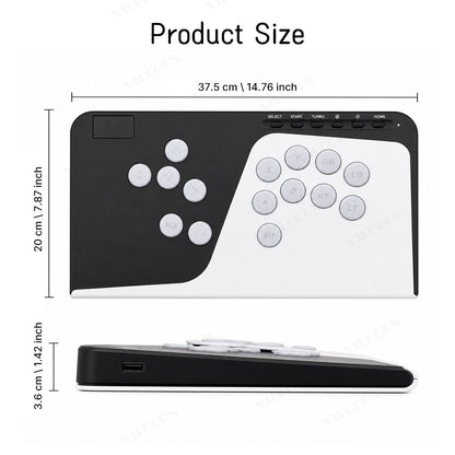 Leverless Arcade Fighting Controller All Button Gamepad For PC PS3 PS4 Switch XBOX Joystick For Hitbox Style Fight Stick