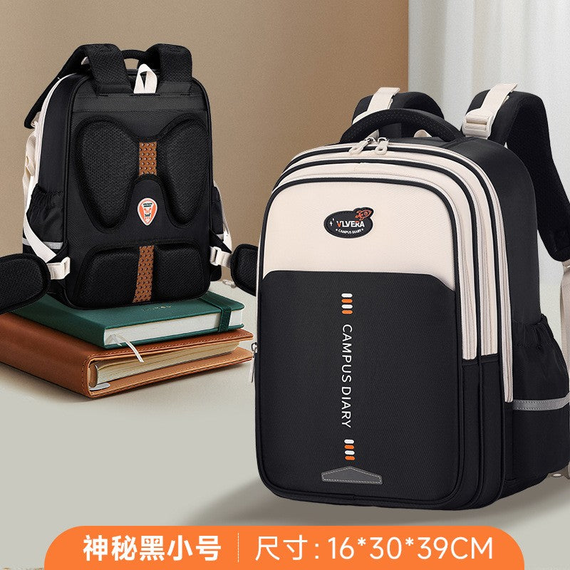 Mochila escolar estilo casual simples coreano para meninas, mochila para crianças do ensino fundamental e médio, bolsa para idades de 6 a 12 anos