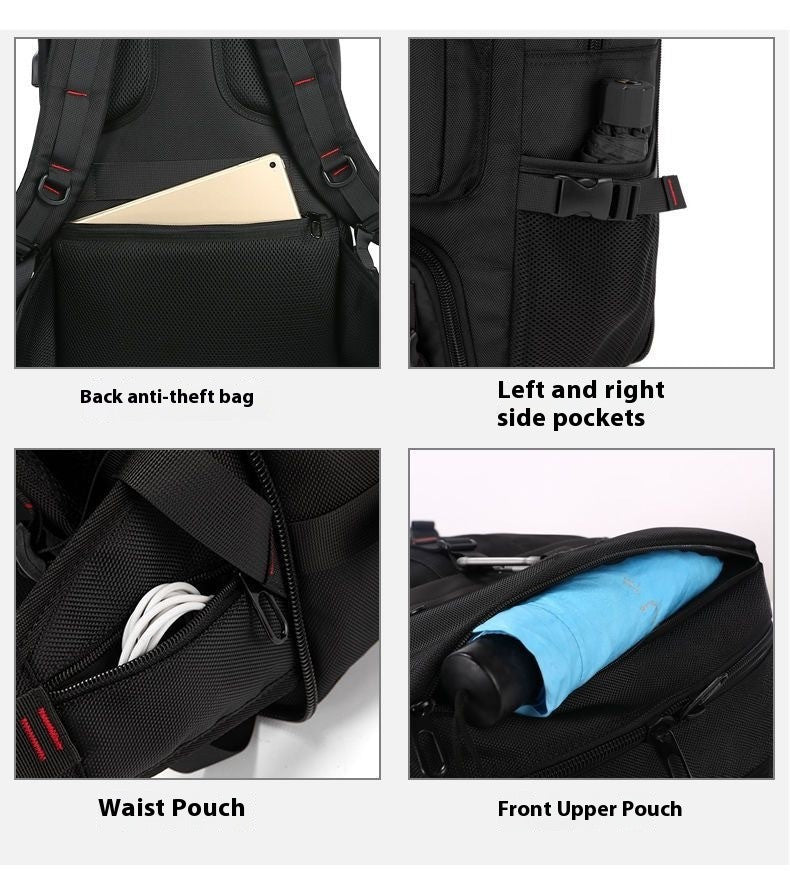 Mochila de Viagem Grande Capacidade 50L 70L Esportes Treino Fitness Bolsa Independente para Sapatos Bolsas para Laptop