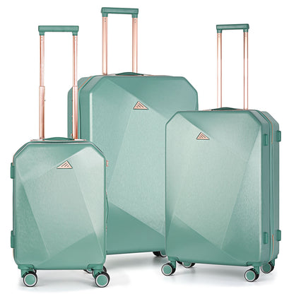 3-Piece Softside Luggage Set with Spinner Wheels - Lightweight 20/24/28in Travel Suitcase for Airline Check-In & Trips