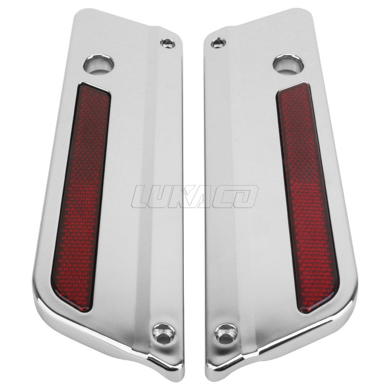 Trava de Alforje Rígido Cromada ABS para Motocicleta Harley Touring Electra Street Glide Road King FLH FLT FLHR FLTR 1993-2013