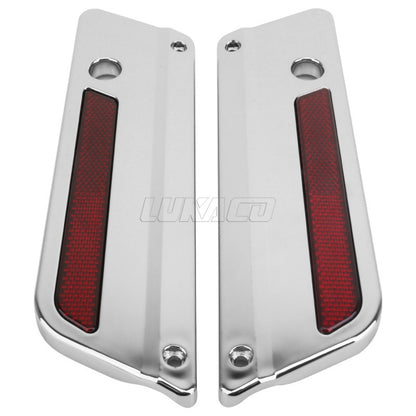 Trava de Alforje Rígido Cromada ABS para Motocicleta Harley Touring Electra Street Glide Road King FLH FLT FLHR FLTR 1993-2013