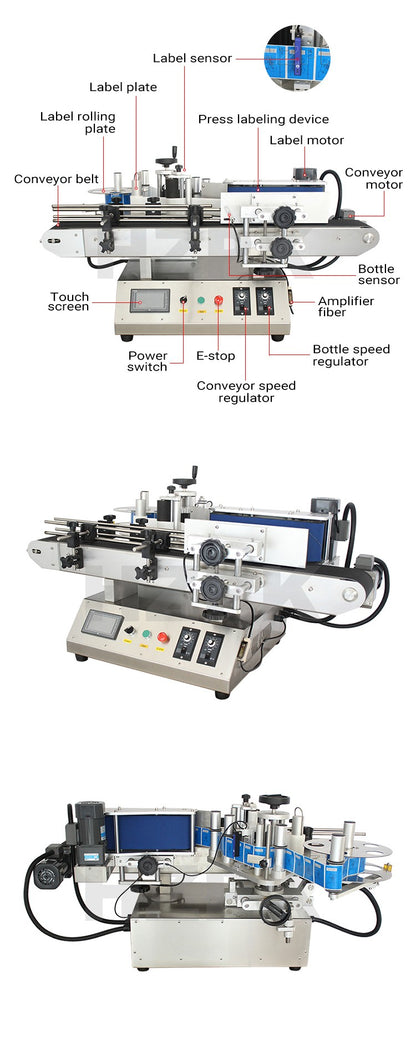 Table Top Shampoo Glass Plastic Bottle Liquid Automatic Filling and Capping Machine Mineral Water Production Line