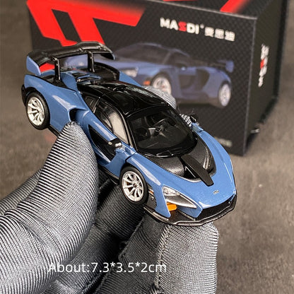 Massdi 1:64 McLaren Senna Modelo de Carro em Liga Minha Supercarro Veículo de Brinquedo Fundido
