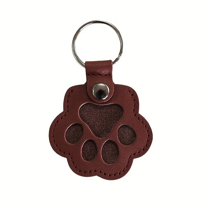Chaveiro Memorial de Pelo de Animais de Estimação de Couro PU, Relicário de Lembrança para Pelo de Gato e Cachorro, Pingente para Guardar Pelo de Animais de Estimação, Acessórios para Pendurar em Bolsas