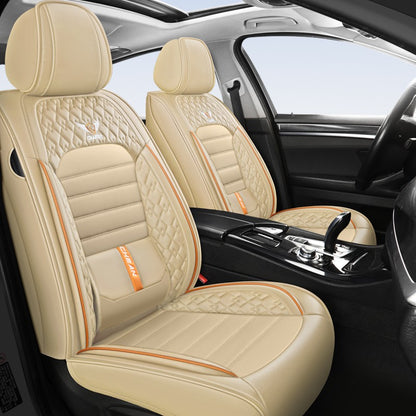 Capas de Couro Ultra Confortáveis e Duráveis para Bancos de Carro – Artesanato Premium, Todas as Estações, Ajuste Universal para a Maioria dos Veículos