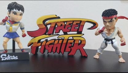 Street Fighter, Street Fighter (abbreviation), arcade game, Street Fighter Logo, signboard, action figure, ornament.