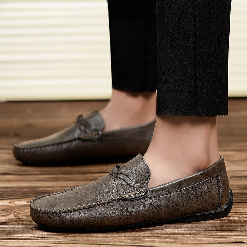 High Quality Leather Men Casual Shoes Comfortable Light Men Loafers Formal Men Dress Shoes Breathable Slip on Men Driving Shoes
