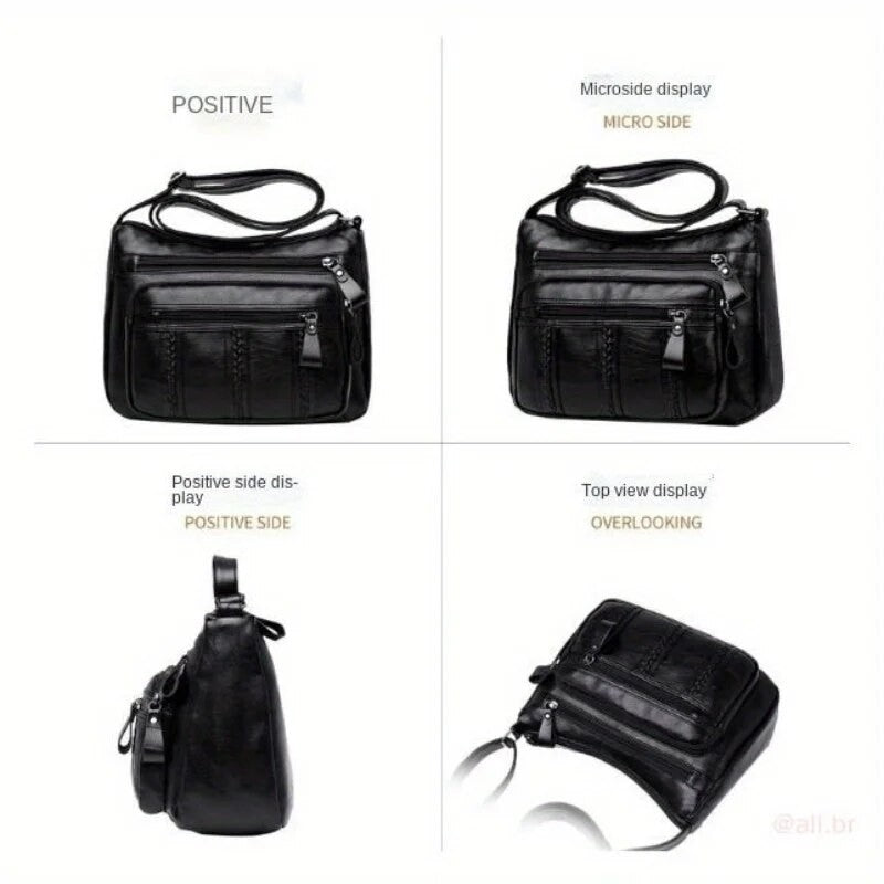 2024 New Middle-aged WOMEN'S Bag, Lightweight, Multi-layered, Large-capacity MOTHER'S Bag, Crossbody Bag, Elderly Bag, Shoulder
