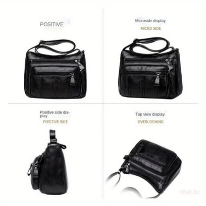 2024 New Middle-aged WOMEN'S Bag, Lightweight, Multi-layered, Large-capacity MOTHER'S Bag, Crossbody Bag, Elderly Bag, Shoulder