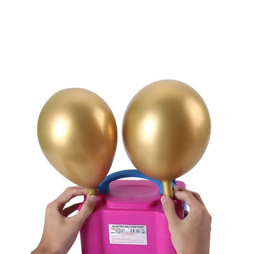 Electric Balloon Pump AC Portable Inflator Double Nozzle High Power Fast Inflation EU Plug Air Pump for Birthday Wedding Party