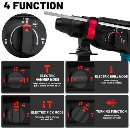 Furadeira De Impacto Rotativa Makita Original 26MM Sem Fio, Sem Escovas, 18V, Bateria De Lítio, Para Ferramentas Elétricas Makita 18v?