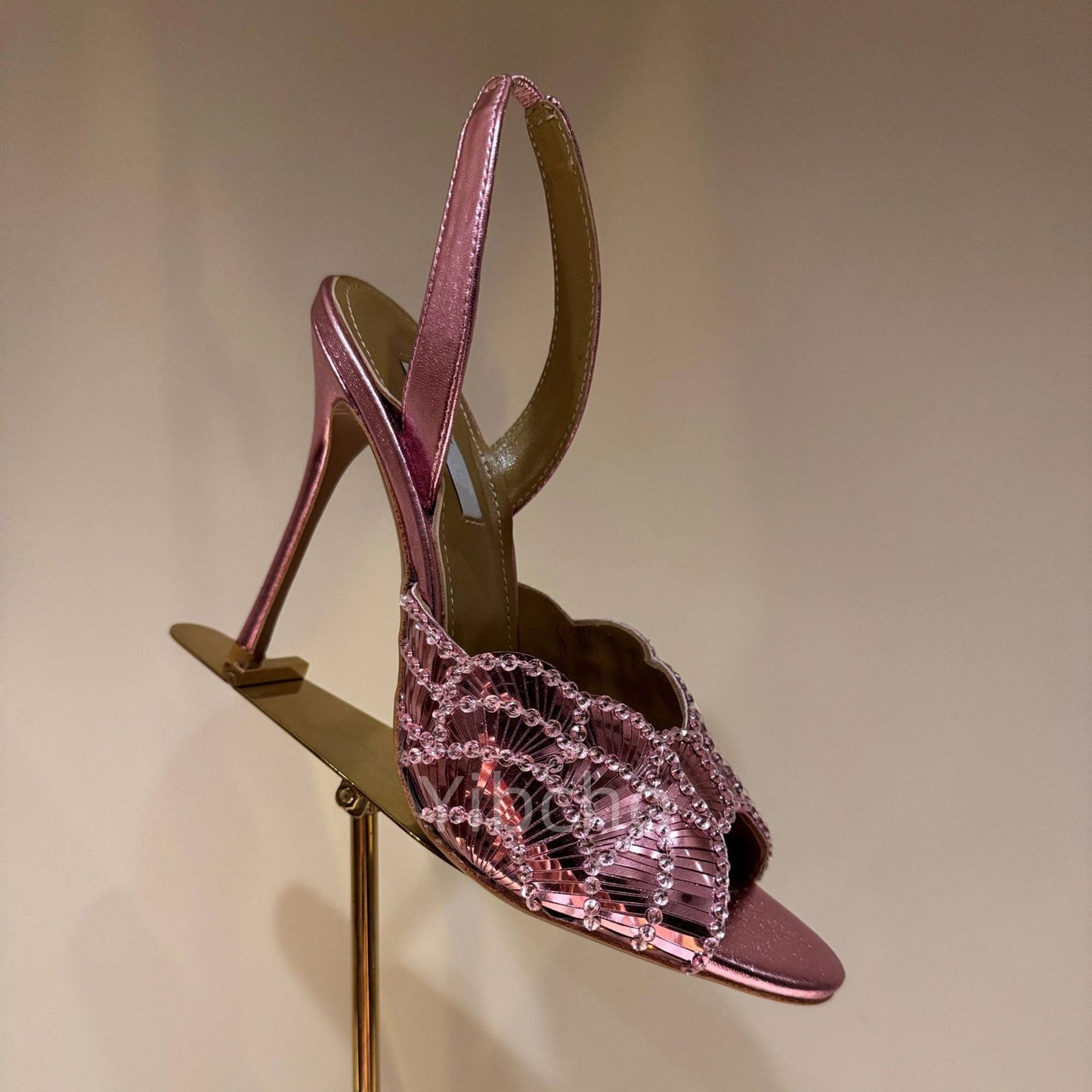 Sandálias Femininas Sexy com Salto Agulha, Bico Peep Toe Moderno, Boca de Peixe, Lantejoulas de Luxo