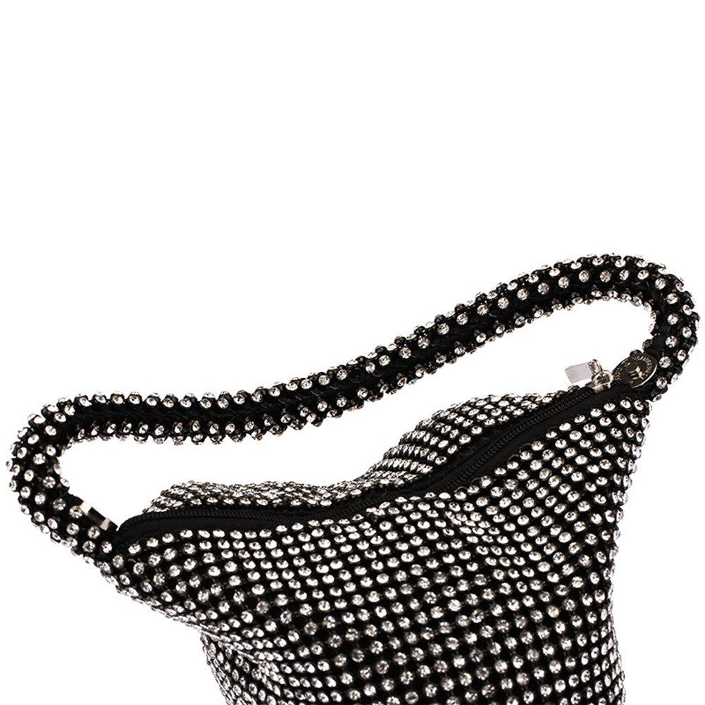 Mini Evening Clutch Bag Women Girl Glitter Rhinestone Party Prom Wedding Purses