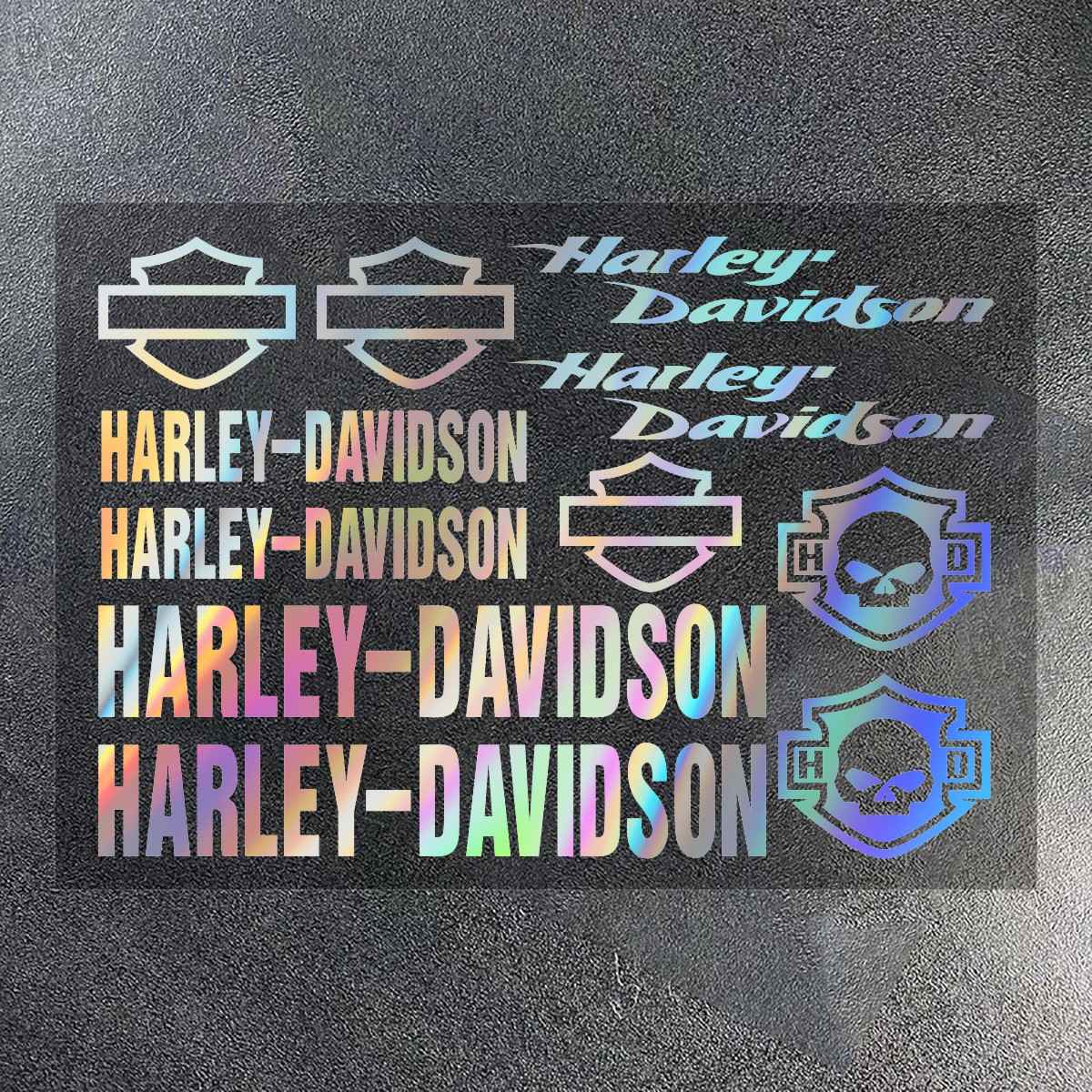Adesivo de Vinil Harley Davidson Logotipo Tanque de Motocicleta Emblema Kit de Decalques Para Electra Glide 1250S PA1250