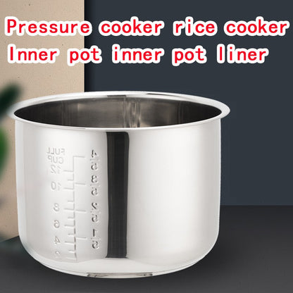 Panela de pressão de 5L de aço inoxidável, panela interna, panela interna, panela de substituição para panela de micro pressão