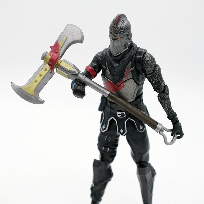 Fortnite Raptor Cavaleiro Negro Soldado Caveira Líder do Esquadrão Abraço Boneco de Ação Decoração de Quarto Brinquedos Presente para Crianças