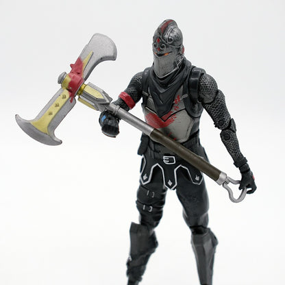Fortnite Raptor Cavaleiro Negro Soldado Caveira Líder do Esquadrão Abraço Boneco de Ação Decoração de Quarto Brinquedos Presente para Crianças