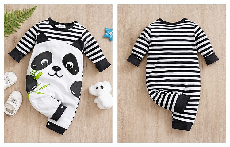 Newborn Baby Romper Cotton comfort long sleeve Unisex Baby Bodysuits Three-dimensional cartoon panda shape Bebe Boy Girl Clothes