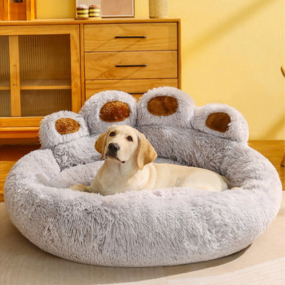 Cama Fofa Para Cães Quente De Inverno Grandes Produtos Para Animais De Estimação Pequenos Sofás Cestas Para Animais De Estimação Casinha Para Cães Tapete Para Filhotes Gatos Suprimentos Cesta Manta Acessórios