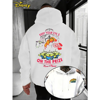 Disney Men's Toy Story Big Eyes Cartoon Hoodie Autumn/Winter New Casual Fashion Men's and Women's Street Wear