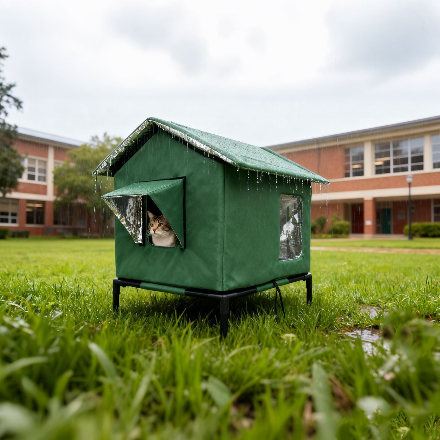 Winter Warm Cat Bed Outdoor All Season Durable Heat Retention Pet House for Cats Dogs Amazon Best Seller