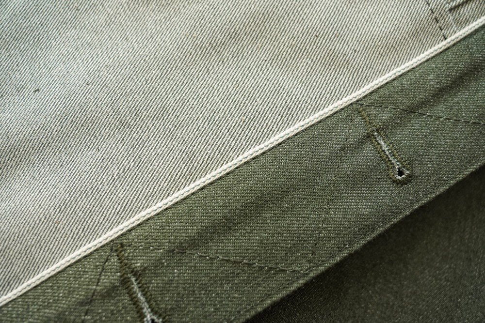 Sauce Zhan 540XX Mens Cusual Jacket Vulcanized green Selvedge Sanforized  Denim Jacket 14 Oz Loose Fit