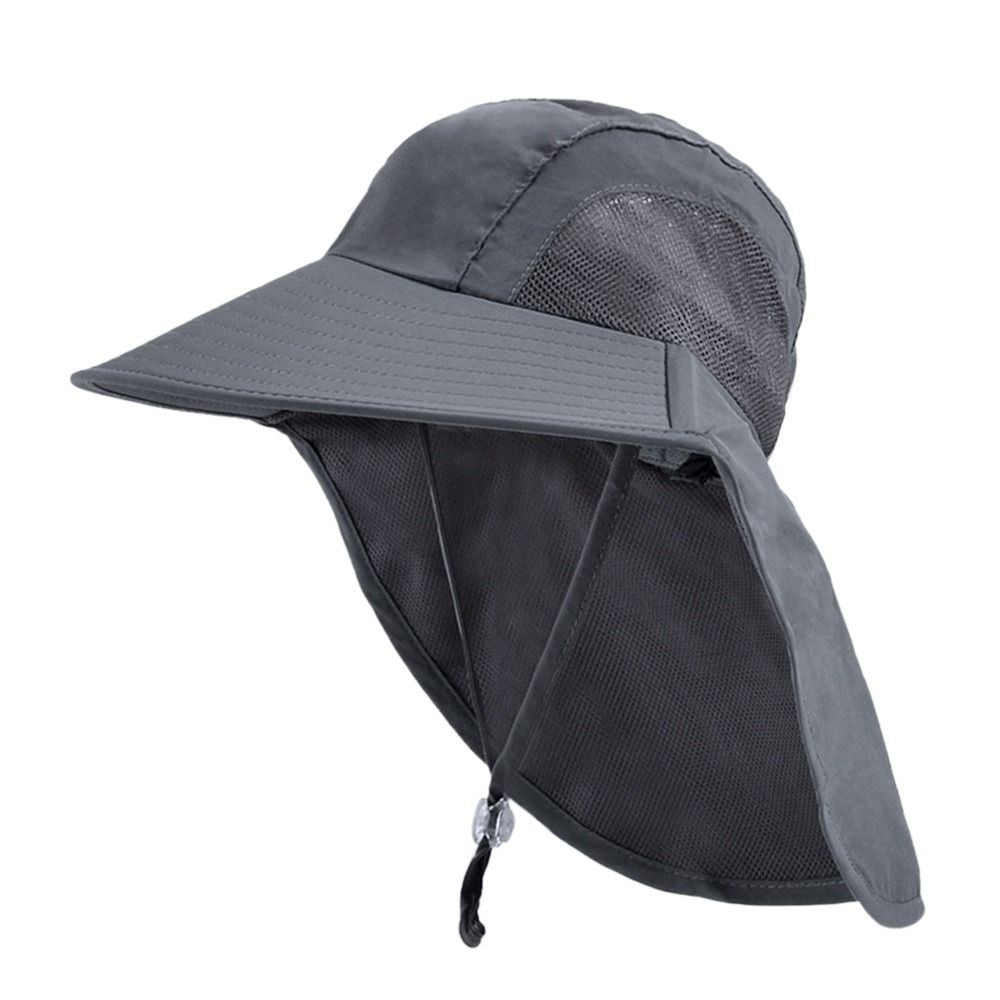 Children Summer Bucket Hats UV Protection Outdoor Beach Sun Hat Boy Girl Flap Cap Adjustable Wide Brim Cap