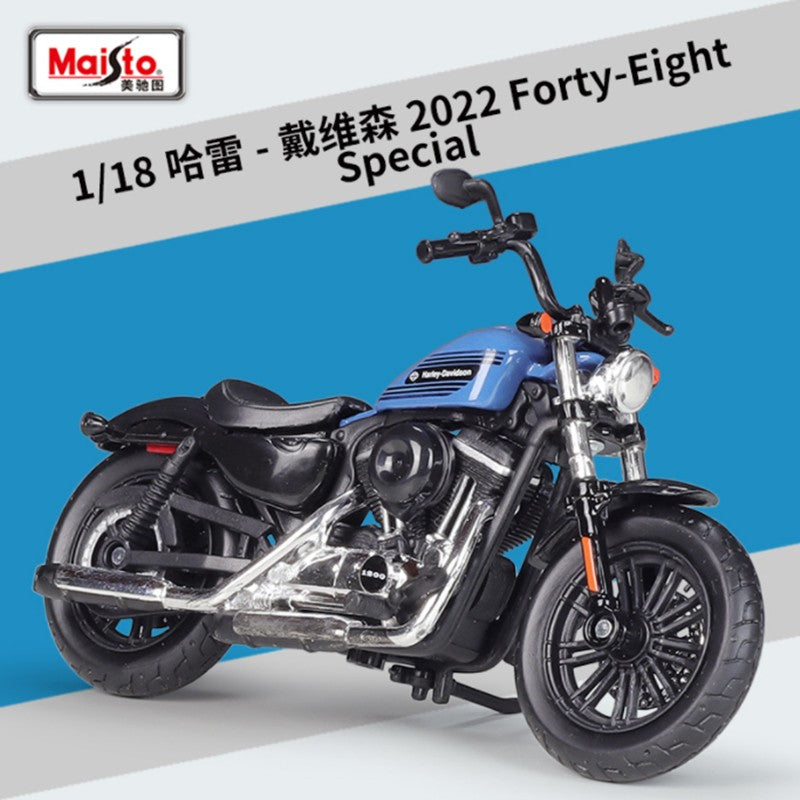 Maisto 1:18 Harley 2018 Forty-Eight Special Liga Racing Modelo de Moto de Rua Diecast Metal Modelo de Moto Esportiva Presente Infantil