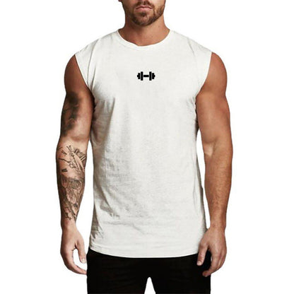 Mens Running Sport Vests Cotton Workout Sleeveless Summer Shirts Gym Bodybuilding Tank Tops Fitness Muscle Breathable Clothing