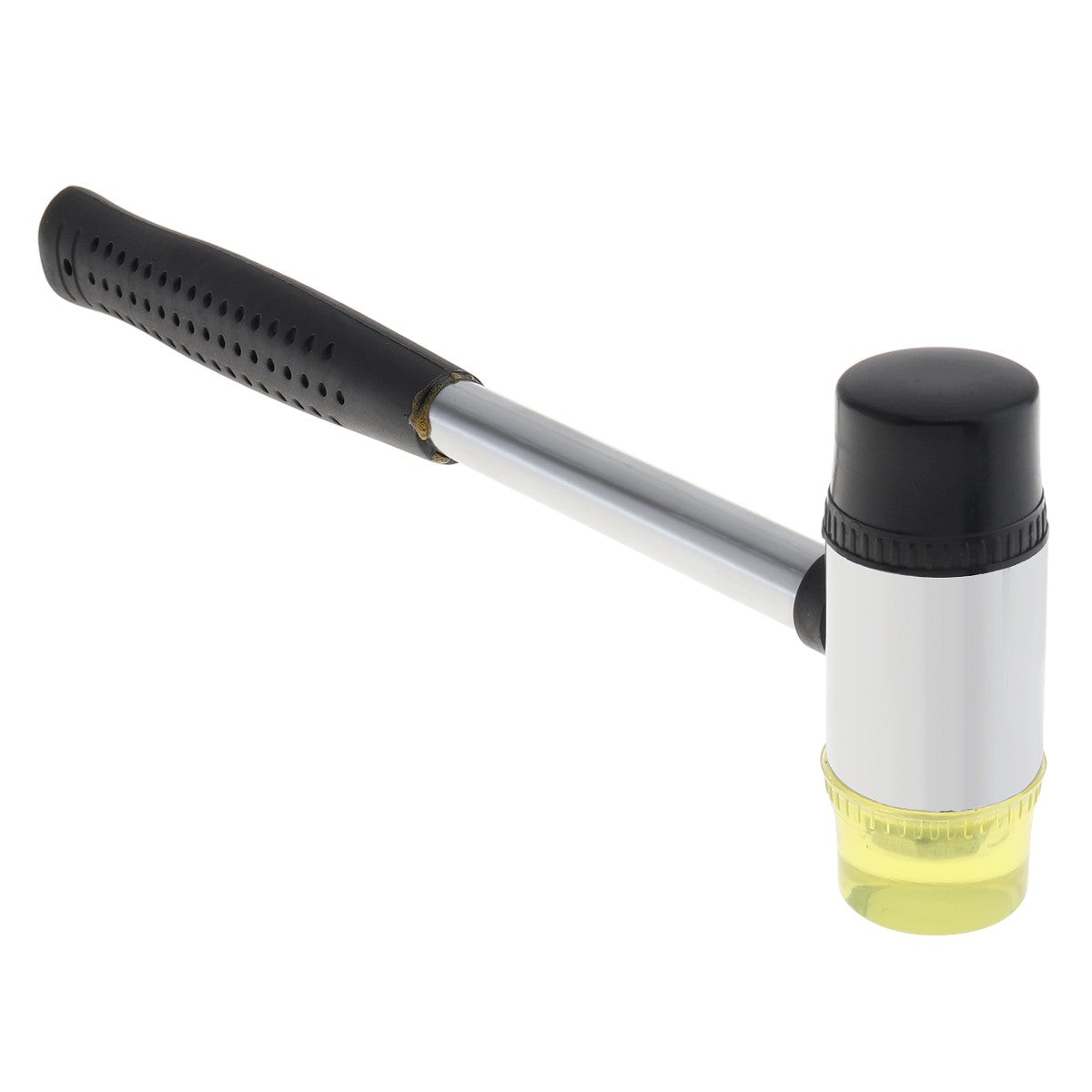 Martelo de borracha de 25mm 30mm 40mm Martelo de nylon com face dupla para instalação de janelas de vidro com cabeça redonda e cabo antiderrapante Ferramenta manual DIY